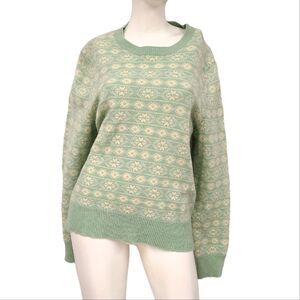 Vintage GAP green Wool Blend Sweater size XL